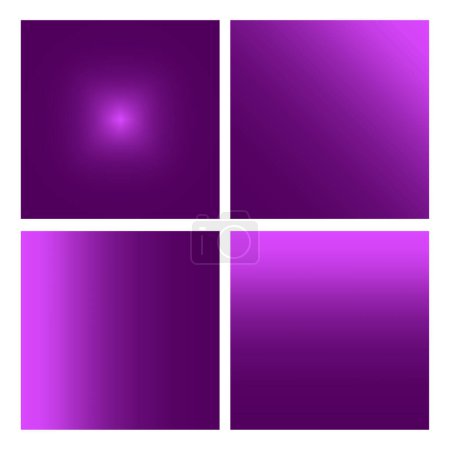 Set of Purple Gradient Backgrounds. Vector illustration. EPS 10. Stock image.