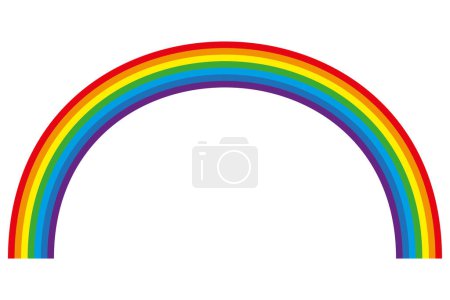 Classic arc of a colorful spectrum. Vector Illustration. EPS 10. Stock Image