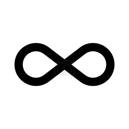 Illustration for Infinity symbol. Limitless concept sign. Eternal loop icon. Endlessness emblem. Vector illustration. EPS 10. Stock image. - Royalty Free Image