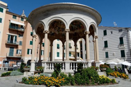 Foto de El monumento al quiosco de música Rapallo. Liguria, Italia - Imagen libre de derechos