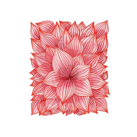 Photo for Pink flower petal in square shape illustration for decoration on spring garden and foliage concept. - Royalty Free Image