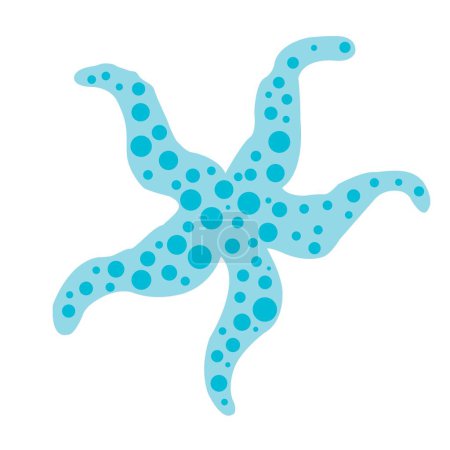 Téléchargez les photos : Illustration de design plat étoile de mer pour la décoration sur la vie marine et concept océan. - en image libre de droit