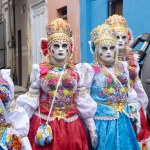 Maragogipe, Brasil - February 11th 2024 - photo of characters in carnival costumes