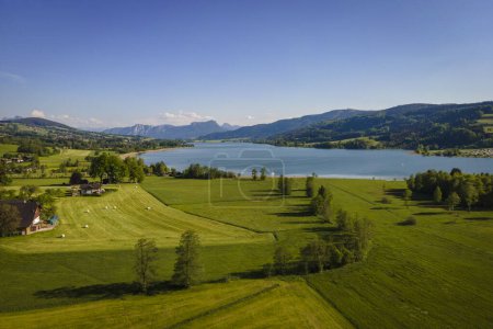 Téléchargez les photos : Merveilleuse zone de loisirs locale autour de l'Irrsee en Autriche - en image libre de droit