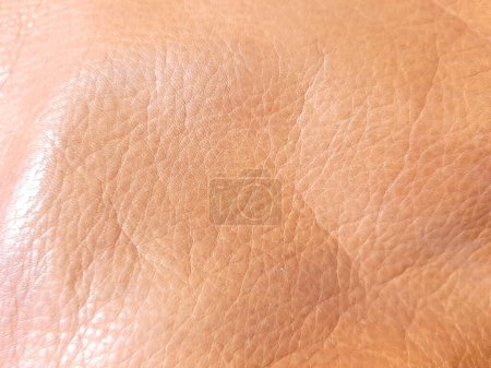 Photo for Elite brown bright, valuable leather. Background design, photography. Textile, fabric template,  modern - Royalty Free Image