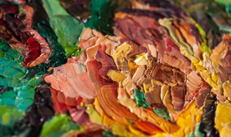 Téléchargez les photos : Texture peinture à l'huile avec iris gros plan - en image libre de droit