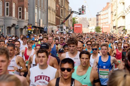 Téléchargez les photos : 17 septembre 2023 - Demi-marathon de Copenhague 2023 - en image libre de droit