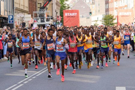 Foto de 17 de septiembre de 2023 - Media Maratón de Copenhague 2023 - Imagen libre de derechos