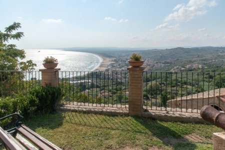 Photo for Vasto,Abruzzo, Italy, 10-05-2023. Panorama of the sea from the terrace - Royalty Free Image
