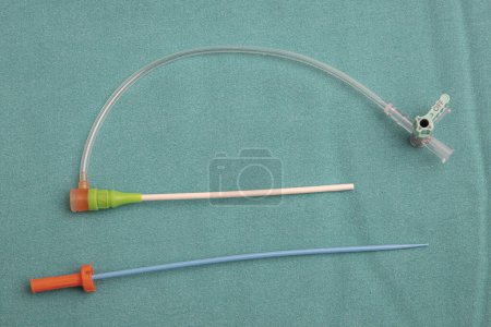 Photo for Introducer Transradial Kit, Introducer Sheath. Cannula sheath for arterial line insertion along with a puncture needle. - Royalty Free Image