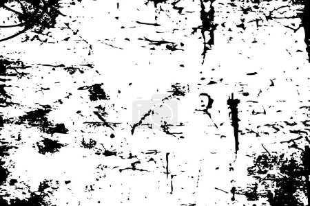 Grunge textures. Cracks . Graphic design overlay. Black and white illustration.