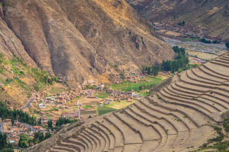 Blick auf heiliges Tal in der Nähe von Cusco, Peru