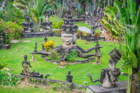 Photo for Views of famous buddha park in vientiane, laos - Royalty Free Image