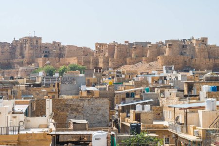 Photo for Jaisalmer, india. 18th october, 2023: street view of jaisalmer golden city, india - Royalty Free Image