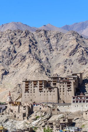 Photo for Views of leh palace at leh ladakh city, india - Royalty Free Image