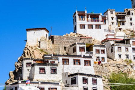 Photo for Views of thikse gompa monastery in leh, india - Royalty Free Image