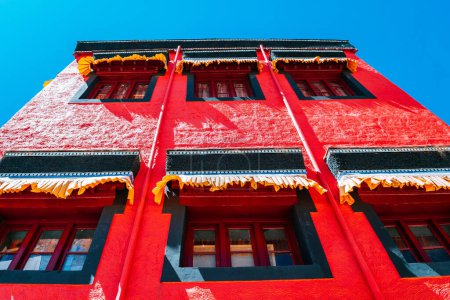 Photo for Views of thikse gompa monastery in leh, india - Royalty Free Image
