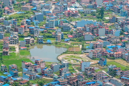 vue sur la ville de phokara, nepal