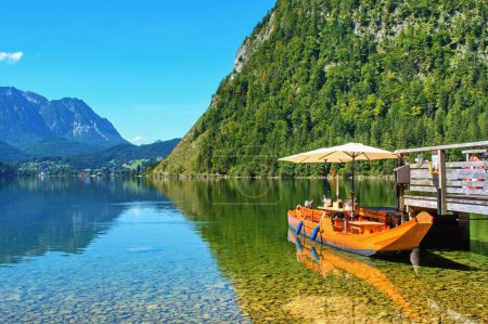 Photo for Beautiful alpine lake  scenery, recreational area Altaussee, Austrian Alps - Royalty Free Image