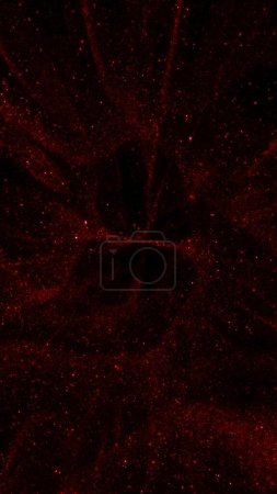 Photo for Red abstract futuristic sparkling festive vertical star particle background. 3D illustration design backplate with copy space. Elegance and posh stage glitter backdrop with magic tinsel pixie dust. - Royalty Free Image
