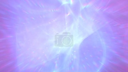 Photo for Abstract purple light shiny gradient and white rotating dots pattern background. 3D illustration copy space as product showcase and graphic backdrop template for healthcare and beauty technology. - Royalty Free Image
