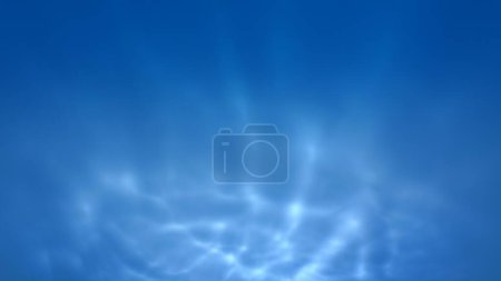Téléchargez les photos : Résumé bleu et blanc réfraction de la lumière du soleil eau fond de boucle fraîche. Concept 3D illustration vitrine modèle toile de fond pour les cosmétiques de nature fraîche produits de nettoyage de soins de beauté, énergie durable. - en image libre de droit