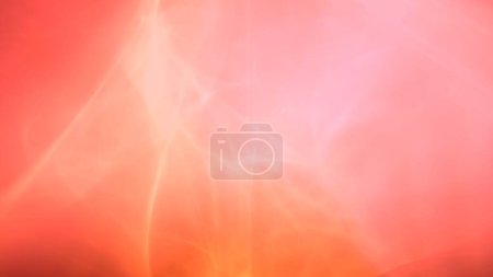 Photo for Orange abstract three-dimensional graphic smoke wave pattern shape banner background. 3D illustration design backdrop concept template for copy space and showcase in science and health care technology - Royalty Free Image