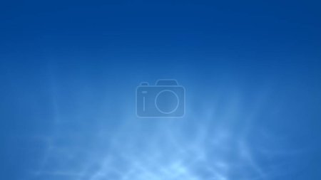 Photo for Abstract blue and white water sunlight refraction fresh loop background. Concept 3D illustration showcase template backdrop for fresh nature cosmetics beauty care cleaning product, sustainable energy. - Royalty Free Image