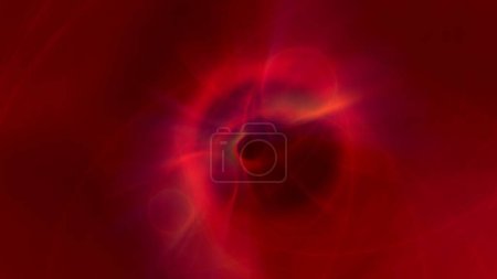 Photo for Abstract rotating lens flare with red orange rose bud colored curved gradient streaks. Valentines and festive concept 3D illustration background. Mock-Up product showcase with pack shot copy space. - Royalty Free Image