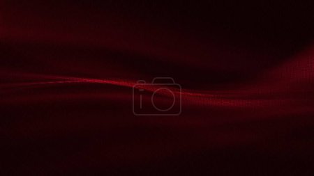Photo for Abstract red black circles background. Colorful copy space backdrop pattern, illuminated light glows and place for text. 3D Illustration for landing page, graphic design, banner and poster - Royalty Free Image