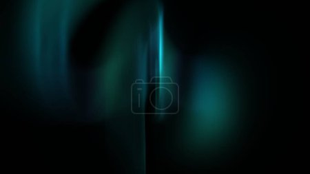 Photo for Abstract Blurred blue green black cyan background. Soft gradient copy space backdrop, illuminated light painting and place for text. 3D Illustration for landing page, graphic design, banner and poster - Royalty Free Image