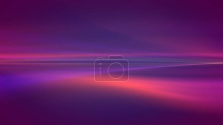 Photo for Abstract Blurred blue orange purple dawn loop background. Soft gradient copy space backdrop, illuminated light painting and place for text. 3D Illustration for landing page, graphic design, and banner - Royalty Free Image