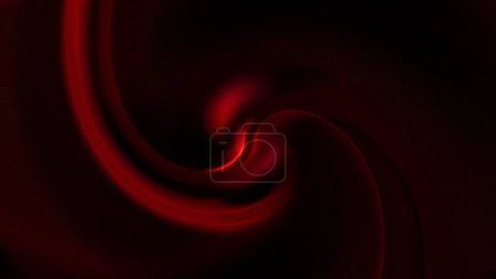 Téléchargez les photos : Abstrait rouge orange demi-tons points sur fond noir. Modèle de toile de fond d'illustration 3D avec espace de copie pour la vitrine de produits sur un élégant motif tourbillon de luxe tridimensionnel lumineux. - en image libre de droit