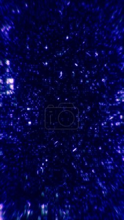 Photo for Abstract computer hex code full-frame background. Concept binary encryption technology algorithm screen illustration for hud design and artificial intelligence machine learning design template. - Royalty Free Image