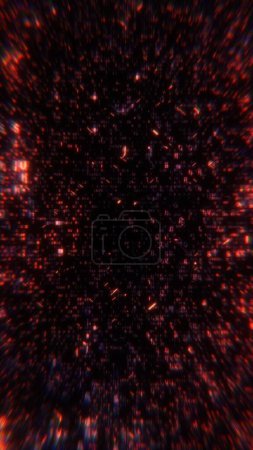 Photo for Abstract computer hex code full-frame background. Concept binary encryption technology algorithm screen illustration for hud design and artificial intelligence machine learning design template. - Royalty Free Image