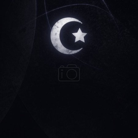 Photo for Arabian abstract Islamic background with Arabic symbols - Royalty Free Image