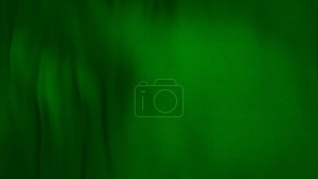 green flag fabric in full frame with selective focus. 3d illustration of a greenish green clothing color with pure natural satin texture for background banner or wallpaper.