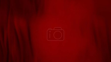 Téléchargez les photos : Tissu drapeau rouge en plein cadre avec mise au point sélective. Illustration 3D d'une couleur de vêtement rouge avec une texture satinée naturelle pure pour bannière de fond ou papier peint. - en image libre de droit