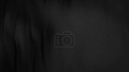 Photo for Black flag fabric in full frame with selective focus. 3d illustration of a black  clothing color with pure natural satin texture for background banner or wallpaper. - Royalty Free Image