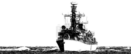 WARSCHAFT - Eine deutsche Fregatte bereitet sich auf die Fahrt zur See vor