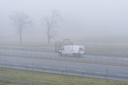 MISTY WEATHER - Meteorology phenomenon on the expressway