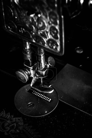 SEWING MACHINE - Fragment of an old manual device