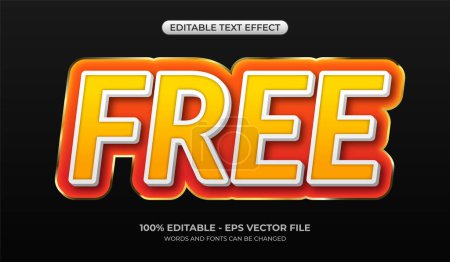 Free text effect. Editable flash sale graphic styles for sales headlines. 3d font mockup