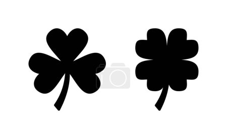 Illustration for Clover icon vector for web and mobile app. clover sign and symbol. four leaf clover icon. - Royalty Free Image