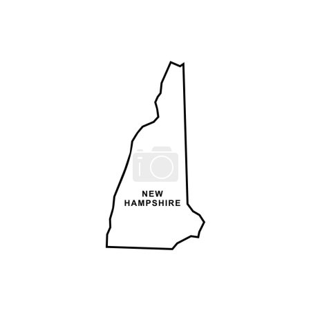 Neues Landkarten-Symbol aus der Grafschaft Hampshire. Neuer Hindernis-Icon-Vektor