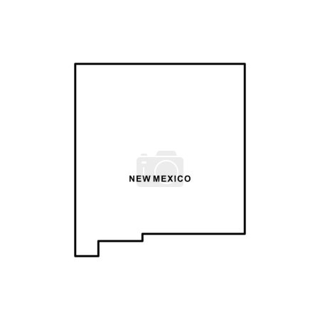 Ilustración de Nuevo icono de mapa de México. Nuevo vector icono de México - Imagen libre de derechos