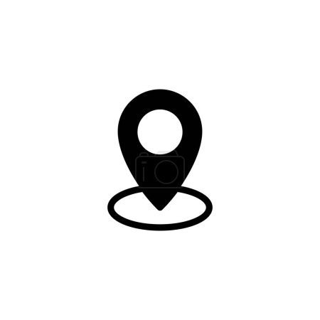 Mapas e ícono pin. signo de ubicación y símbolo. geolocalización, icono del puntero.