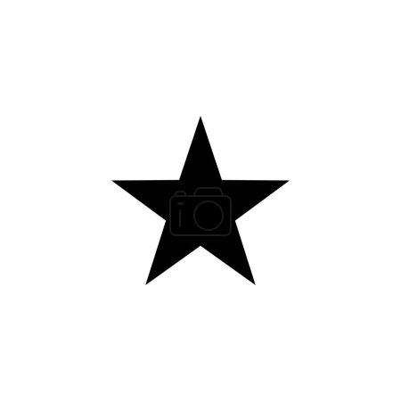 Téléchargez les illustrations : Star Icon. signe et symbole d'évaluation. icône étoile préférée - en licence libre de droit