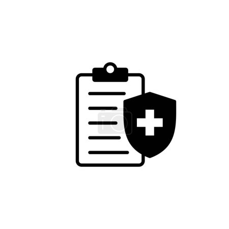 Téléchargez les illustrations : Icône assurance médicale. signe et symbole d'assurance maladie - en licence libre de droit