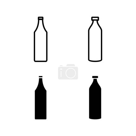 Téléchargez les illustrations : Bottle icon vector for web and mobile app. bottle sign and symbol - en licence libre de droit